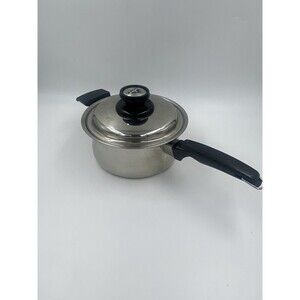 Vtg Premiere 2100 Seven Ply Induct-A-Core Large Saucepan with Lid Made in USA